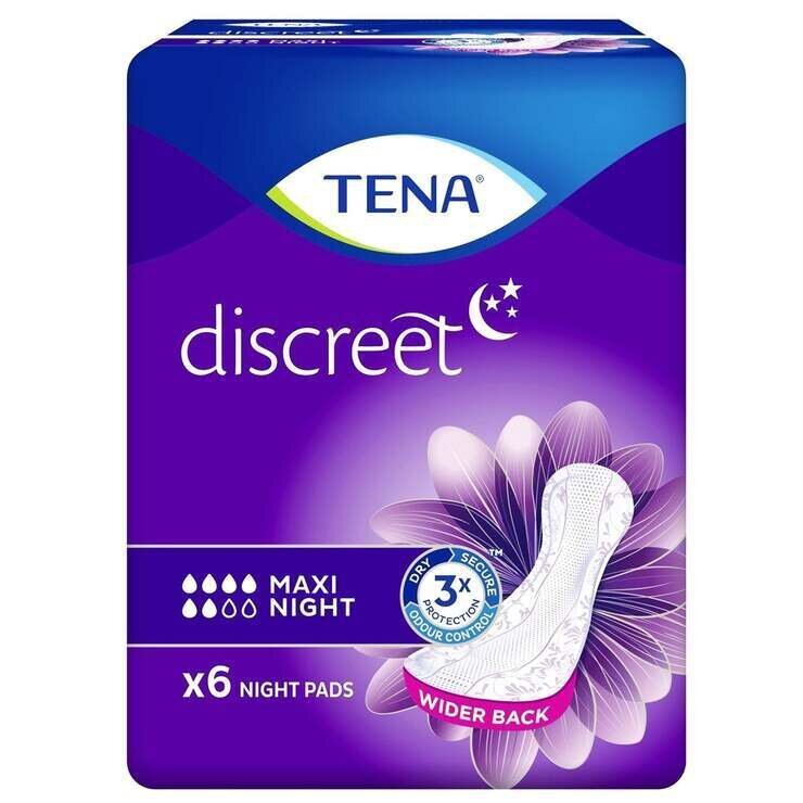 TENA Discreet Maxi Night Incontinence Pads