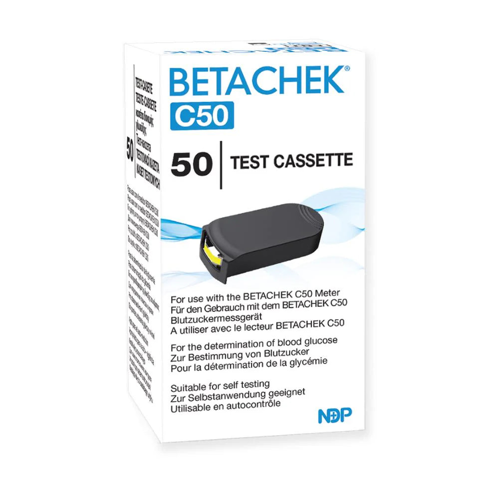 BETACHEK C50 Blood Glucose Test Cassettes