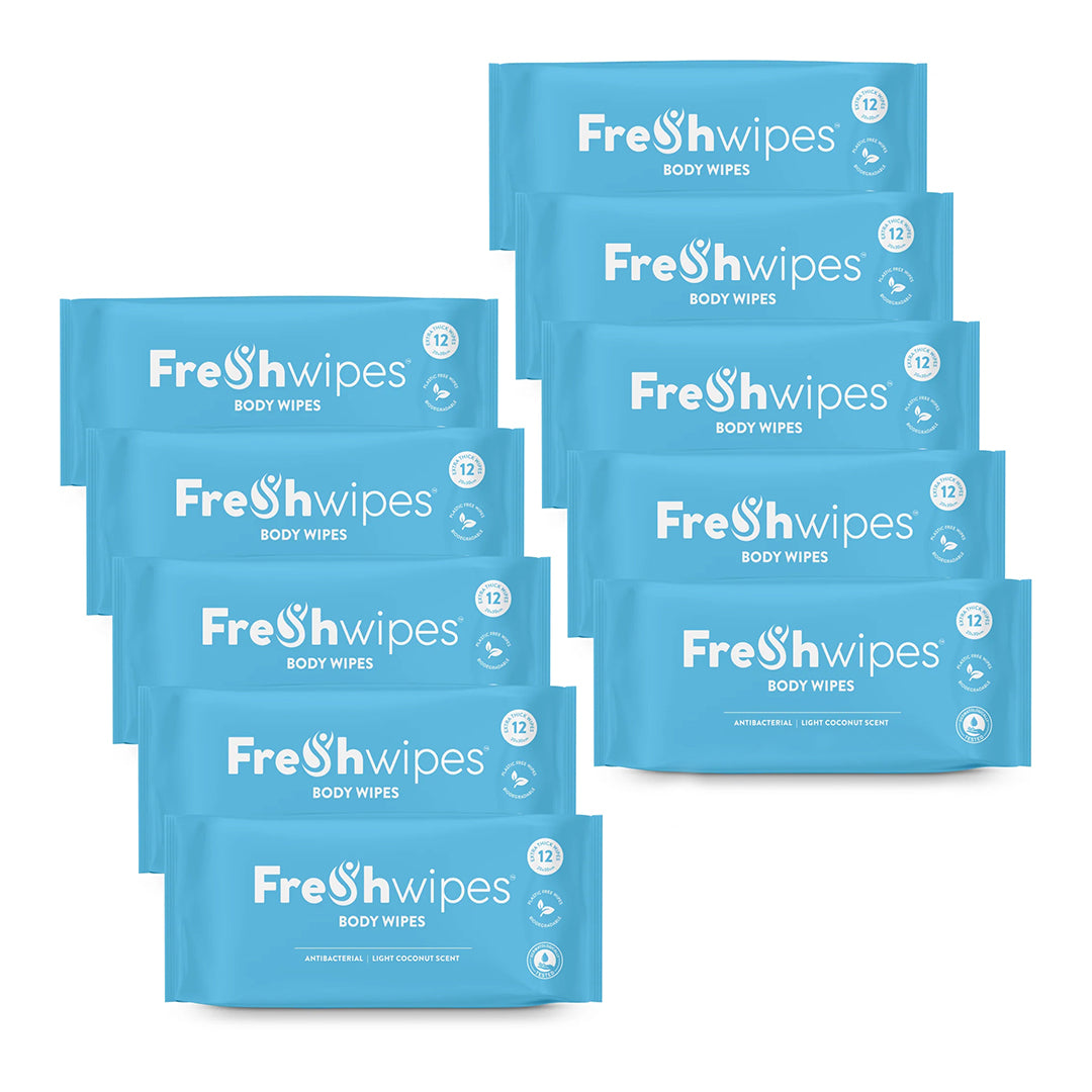 Coconut FreshWipes Antibacterial/Biodegradable Body Wipes