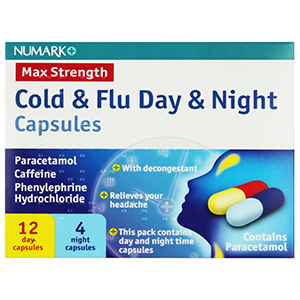 Numark Max Strength Cold & Flu Day & Night - 16 Capsules