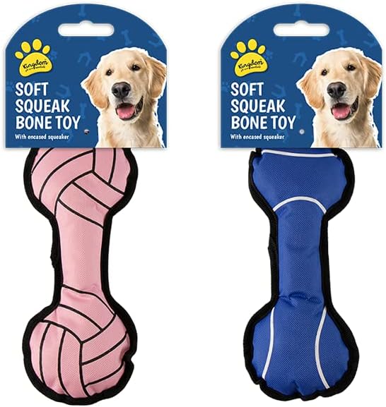 Polyester Squeaky Dog Bone Toy