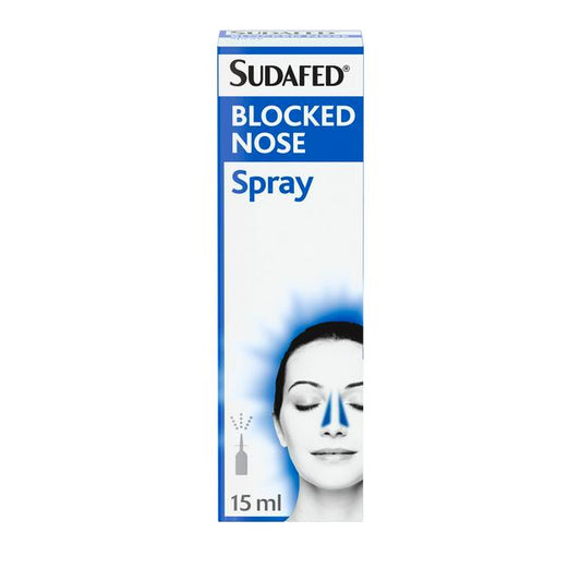 Sudafed Blocked Nose Spray Unblocks Fast Non-Drowsy - 15ml