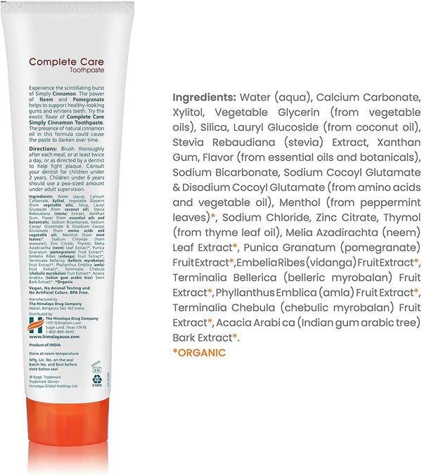 Himalaya BOTANIQUE Complete Care Toothpaste 