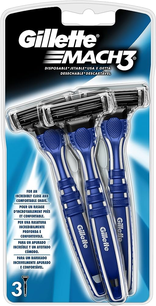 Gillette Mach3 Manual Disposable Razor 3s