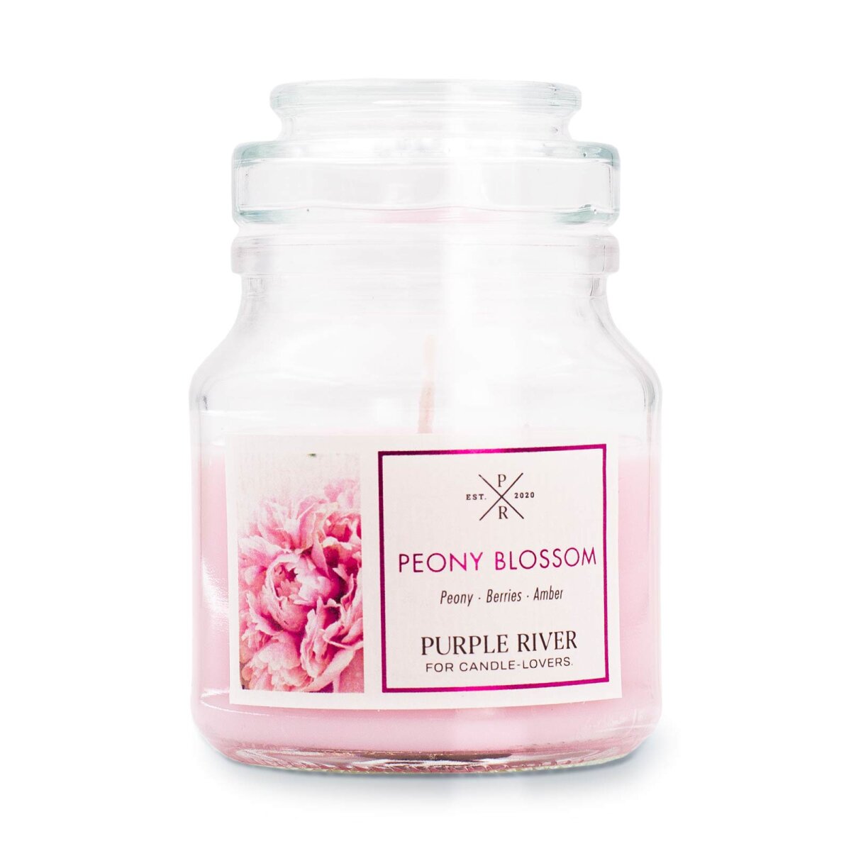 Purple River Peony Blossom Scented Candle