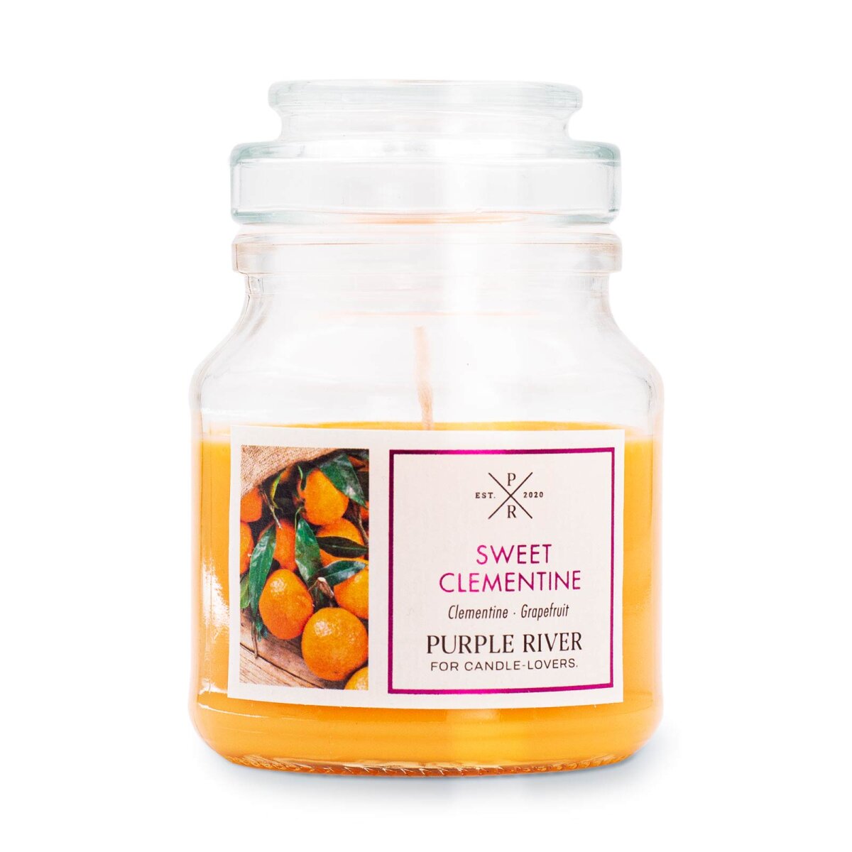 Purple River Sweet Clementine Scented Candle