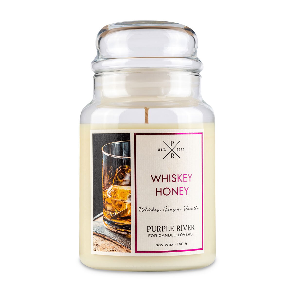 Purple River Whiskey Honey Scented Candle