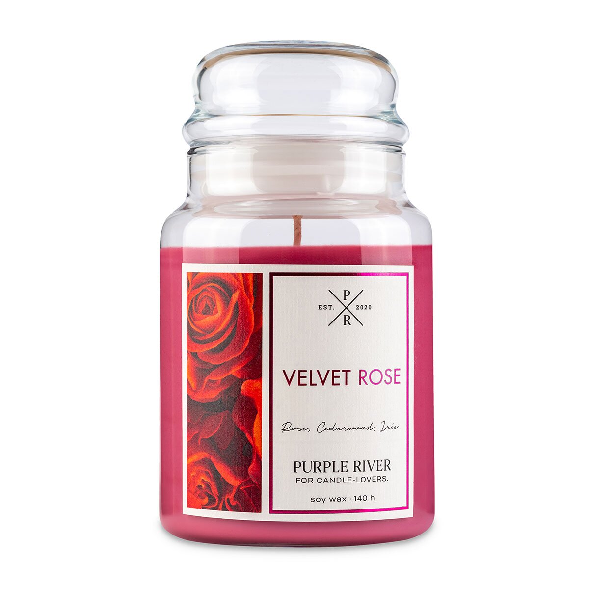 Purple River Velvet Rose Scented Candle