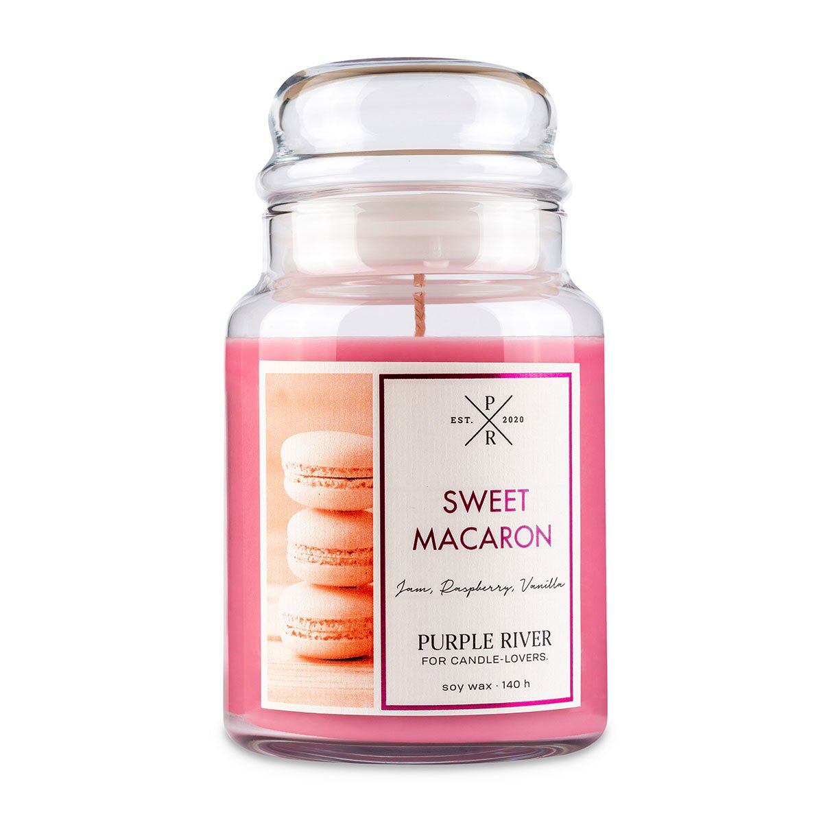 Purple River Sweet Macaron Scented Candle