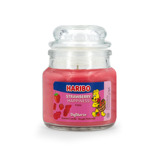 Haribo Strawberry Happiness Scented Candle