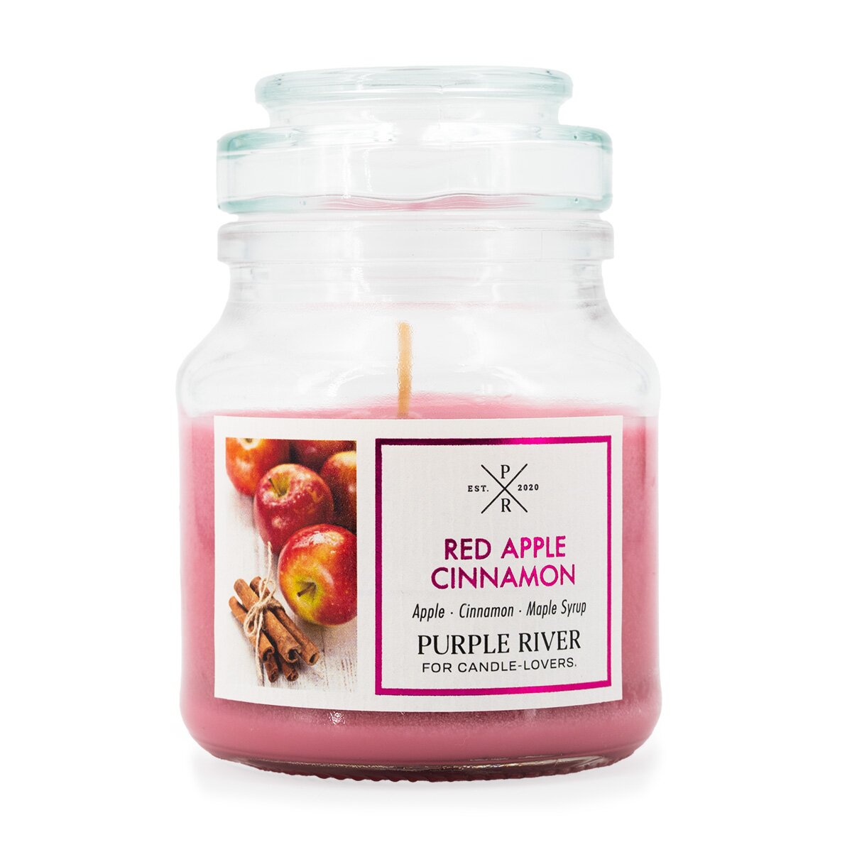 Purple River Red Apple Cinnamon Scented Candle