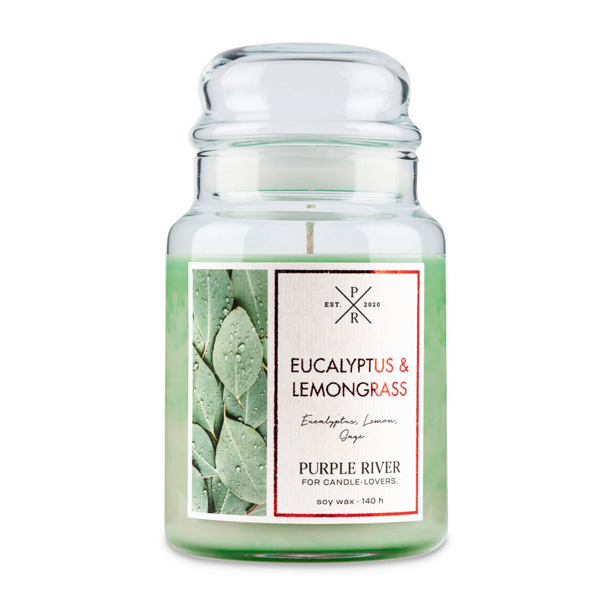 Purple River Eucalyptus & Lemongrass Scented Candle