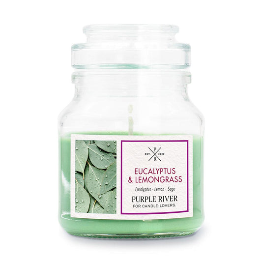 Purple River Eucalyptus & Lemongrass Scented Candle