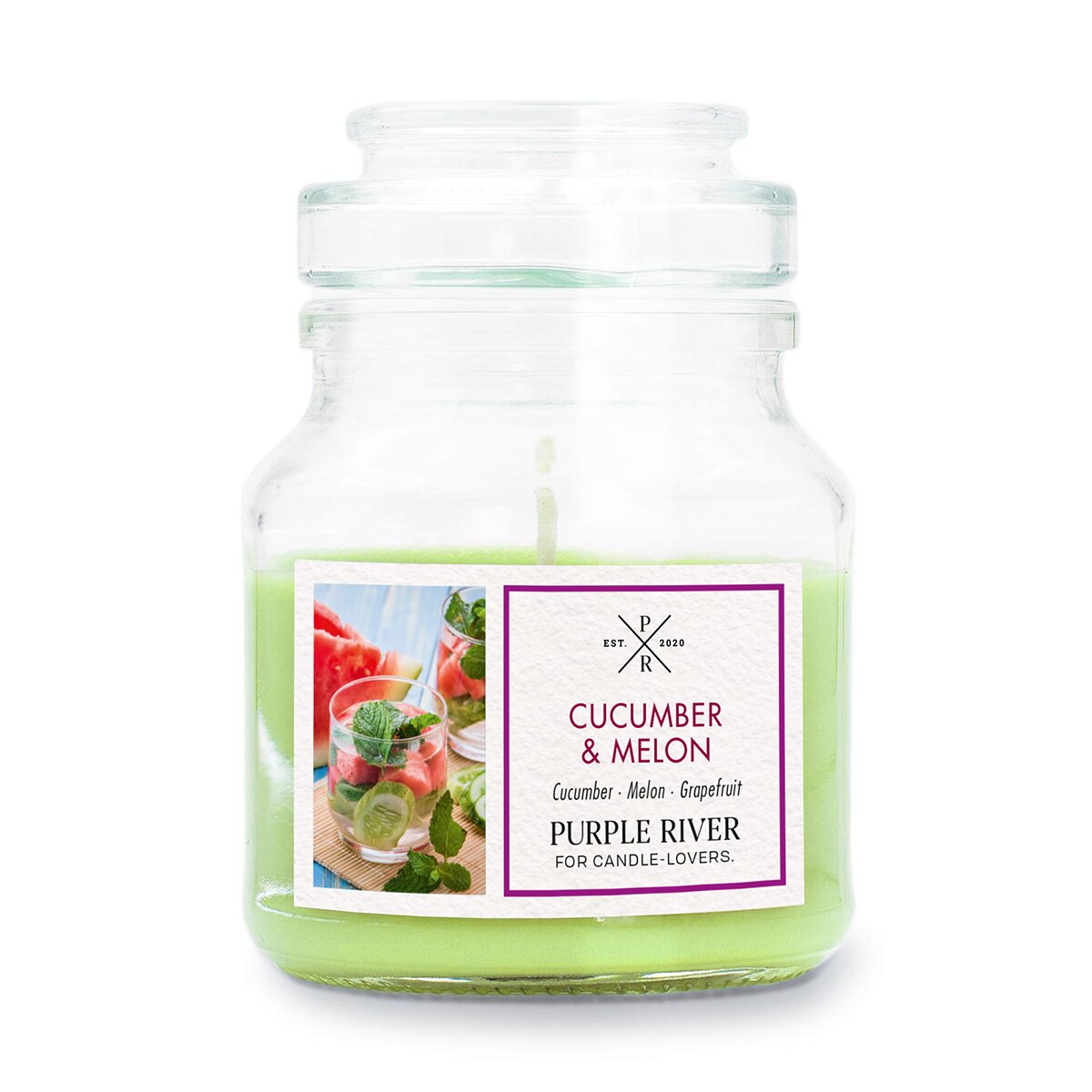 Purple River Cucumber Melon Scented Candle