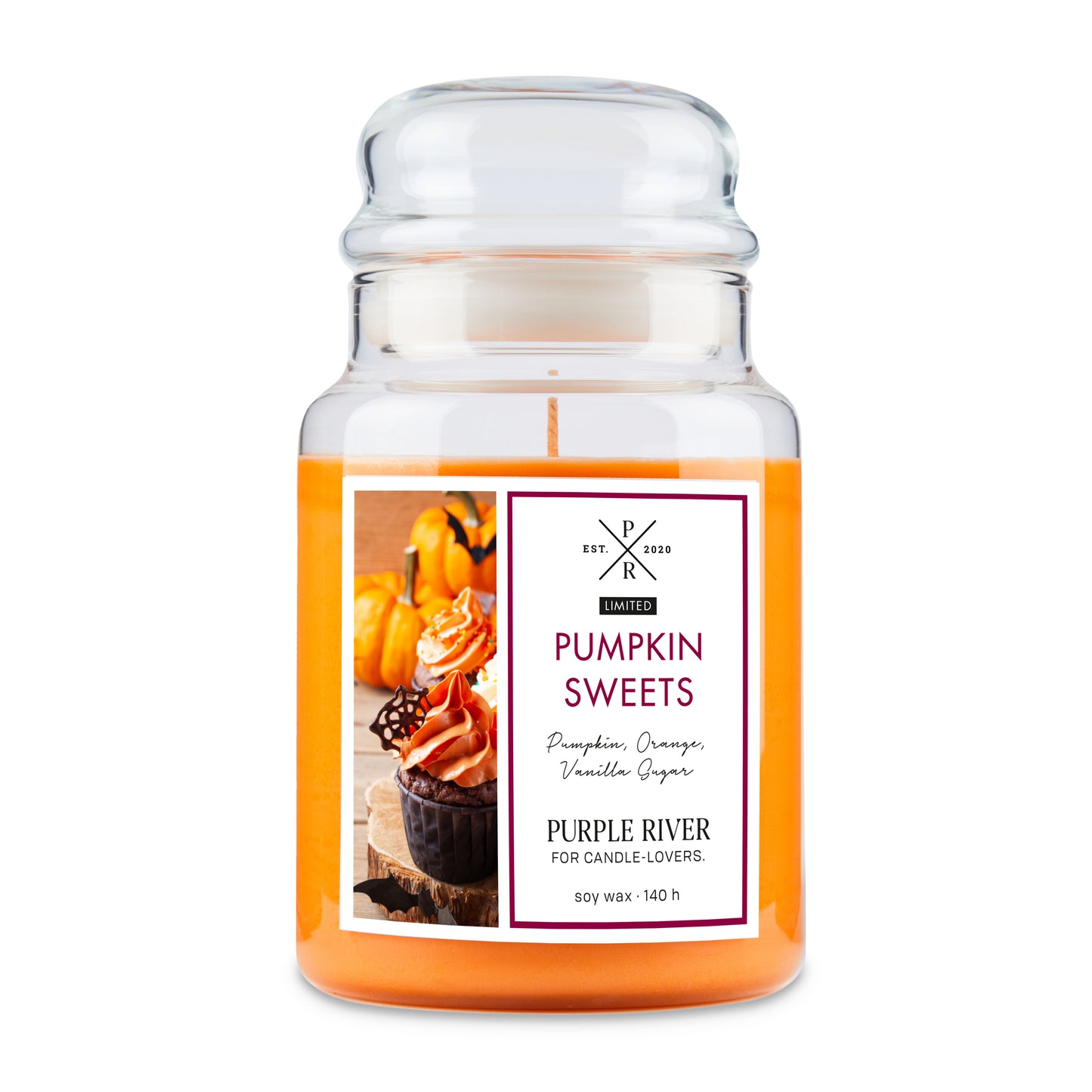 Purple River Scented Candle Pumpkin Sweets 623g