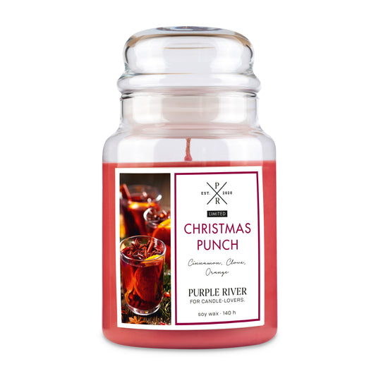 Purple River Scented Candle Christmas Punch 623g