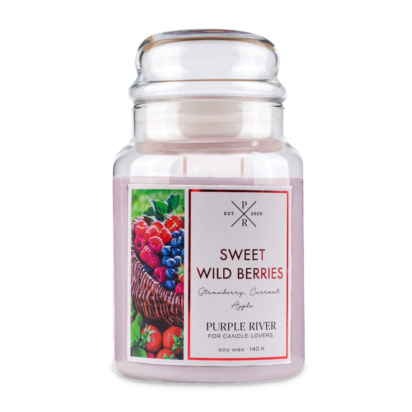 Purple River Scented Candle Sweet Wild Berries 623g