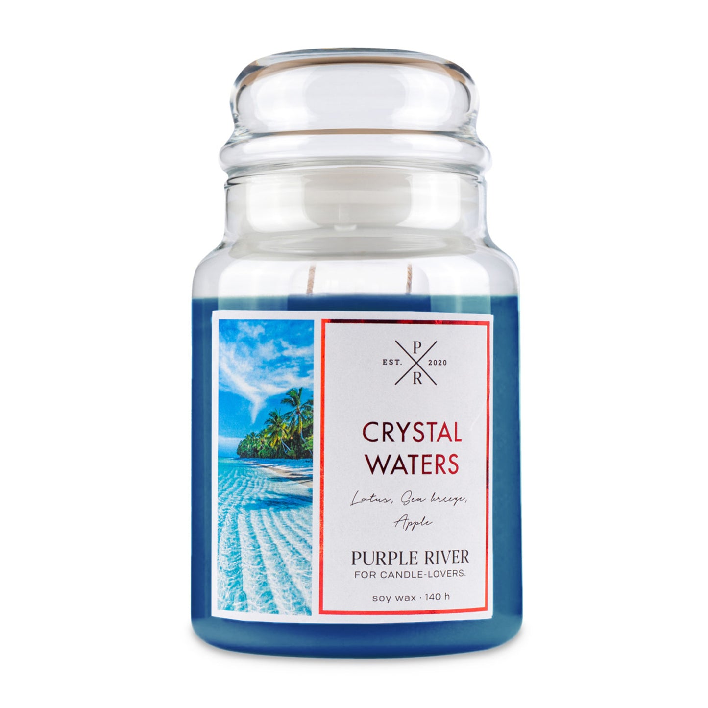 Purple River Scented Candle Crystal Waters 623g