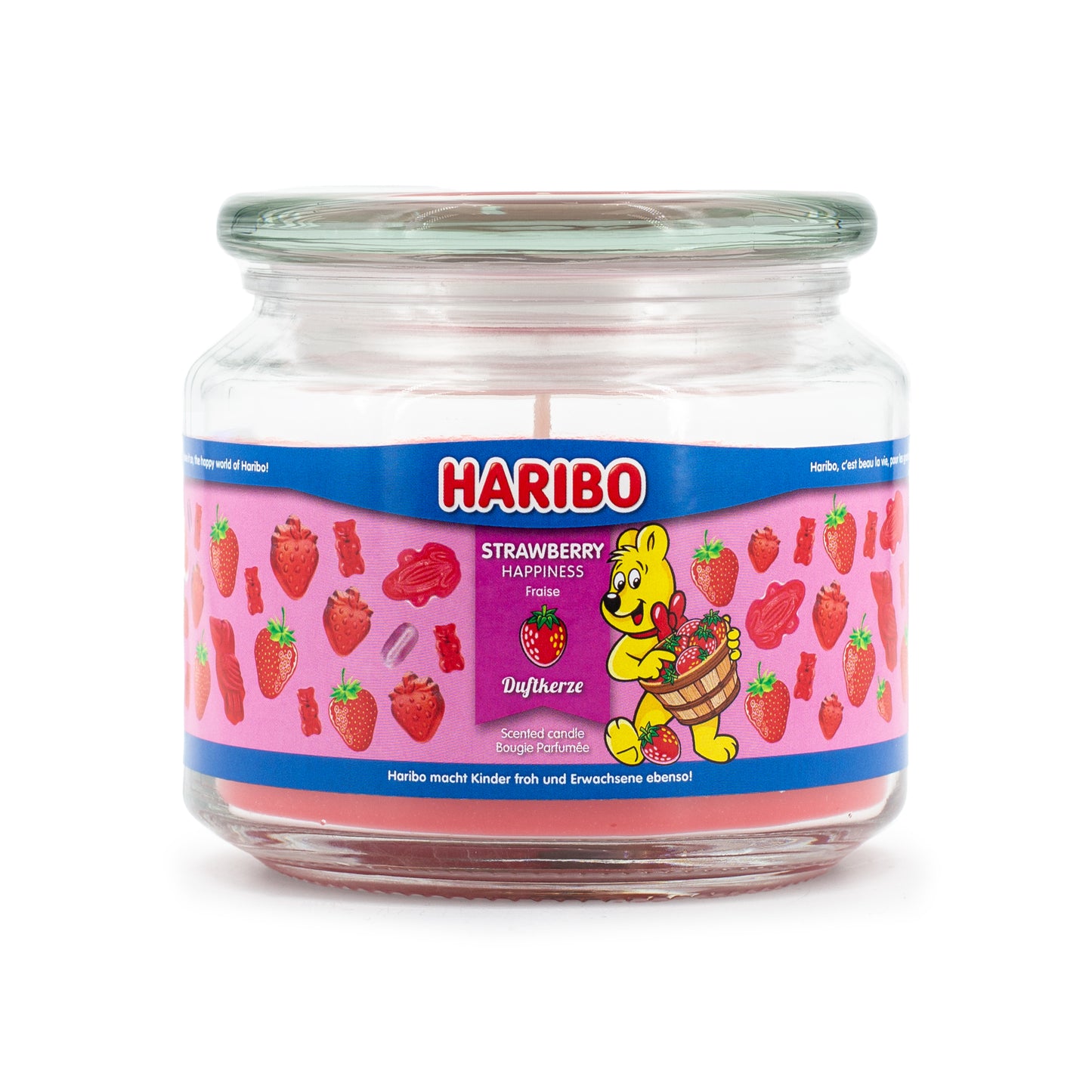 Haribo Strawberry Happiness Scented Candle