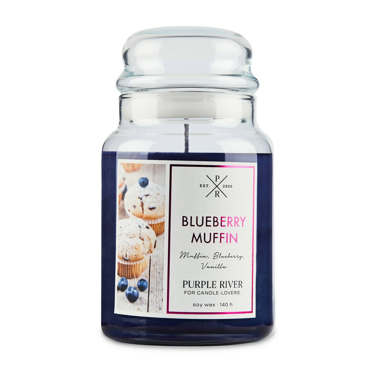 Purple River Blueberry Muffin Scented Candle