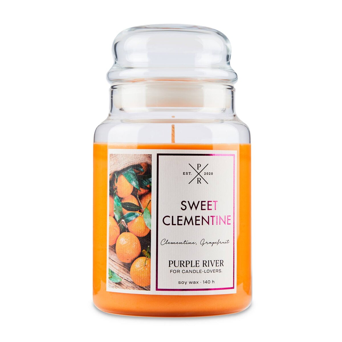 Purple River Sweet Clementine Scented Candle