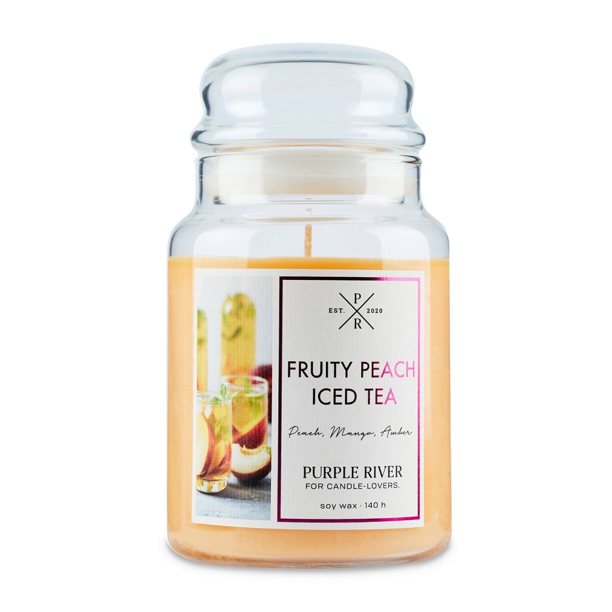 Purple River Fruity Peach Iced Tea Scented Candle