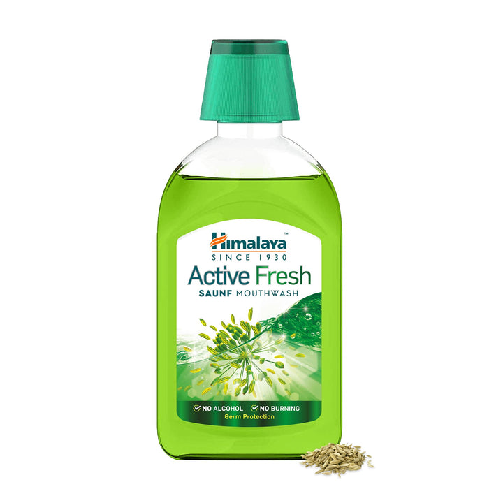 Himalaya Herbals Active Fresh Saunf Mouthwash -215 ml