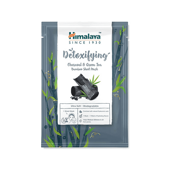 Himalaya Detoxifying Charcoal & Green Tea Bamboo Sheet Mask - 30ml