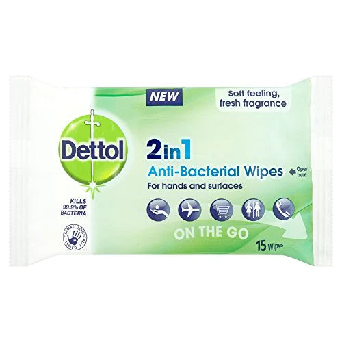 Dettol 2in1 Anti-Bacterial Wipes