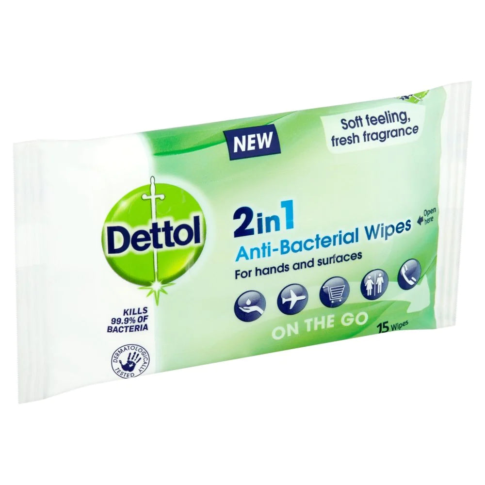 Dettol 2in1 Anti-Bacterial Wipes