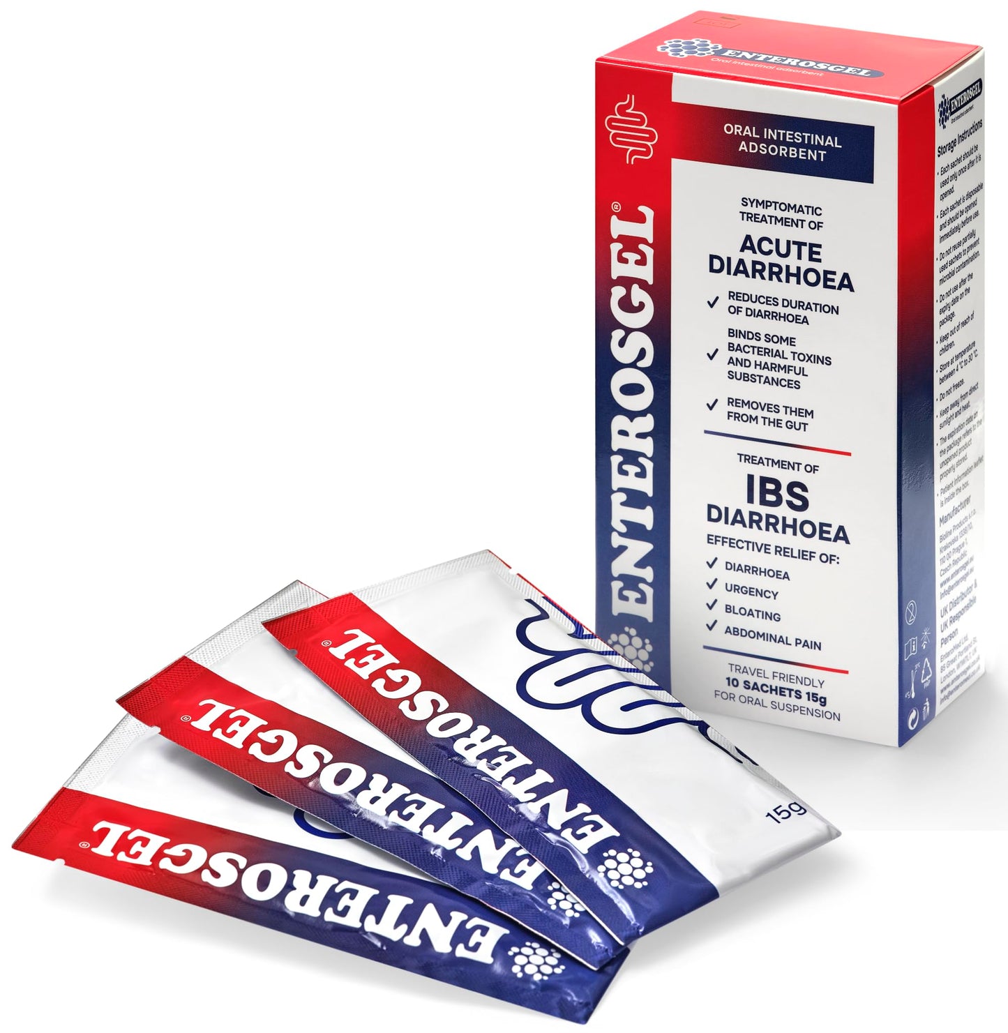 Enterosgel Oral Adsorbent 15g - 10 Sachets