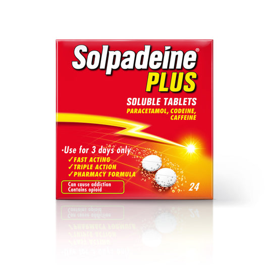 Solpadeine Plus (Codeine/Paracetamol) - 24 Soluble Tablets