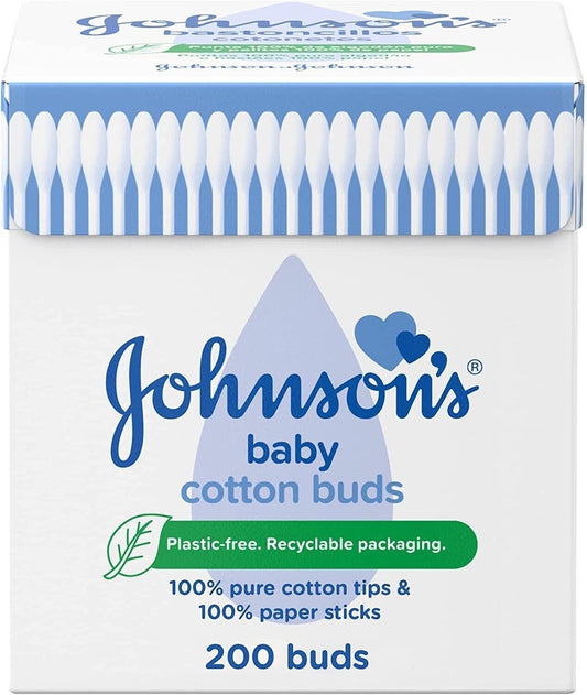 Johnson's Baby Cotton Buds 200 Paper Sticks