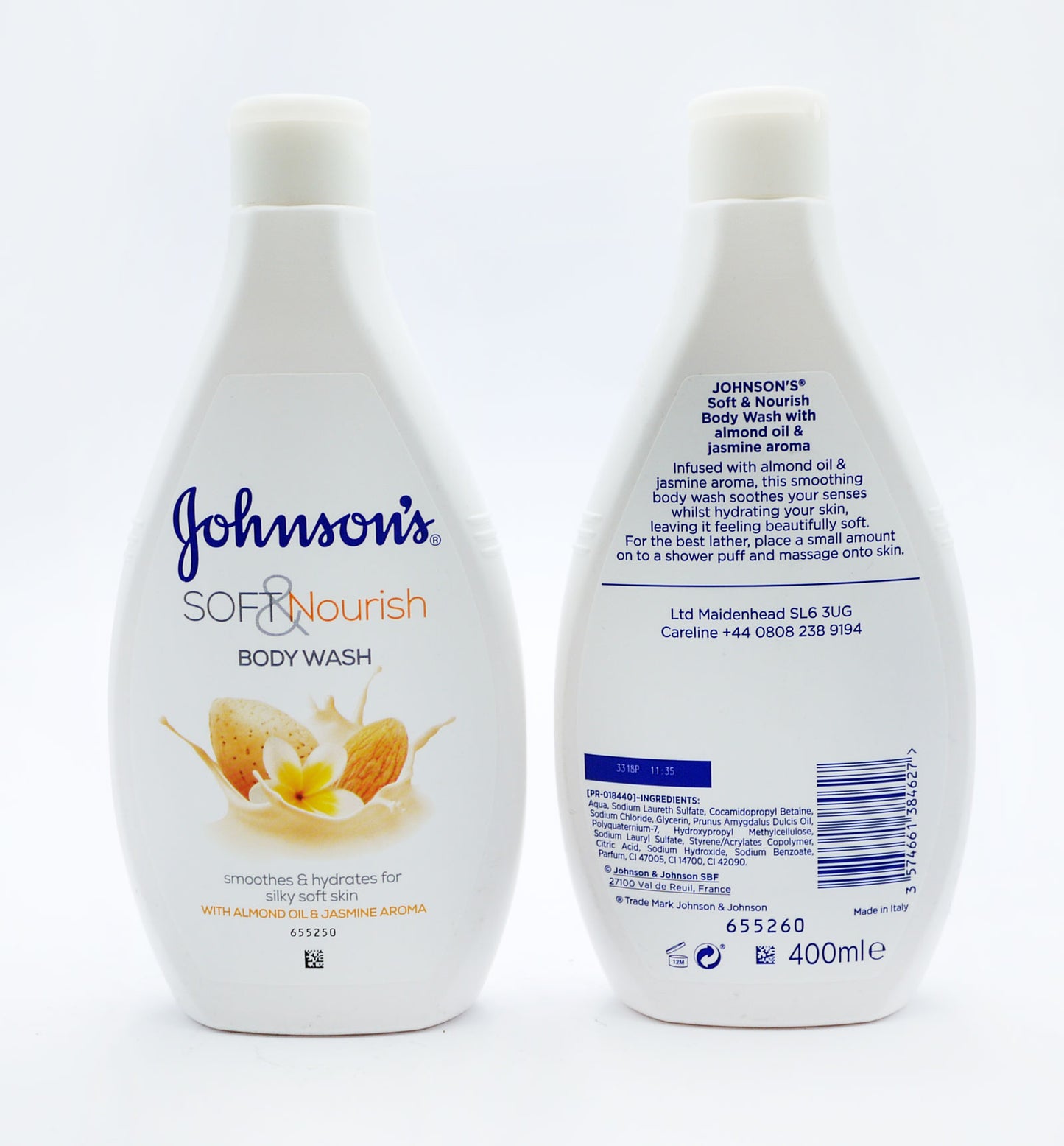 Johnson's Soft & Nourish Body Wash 400ml