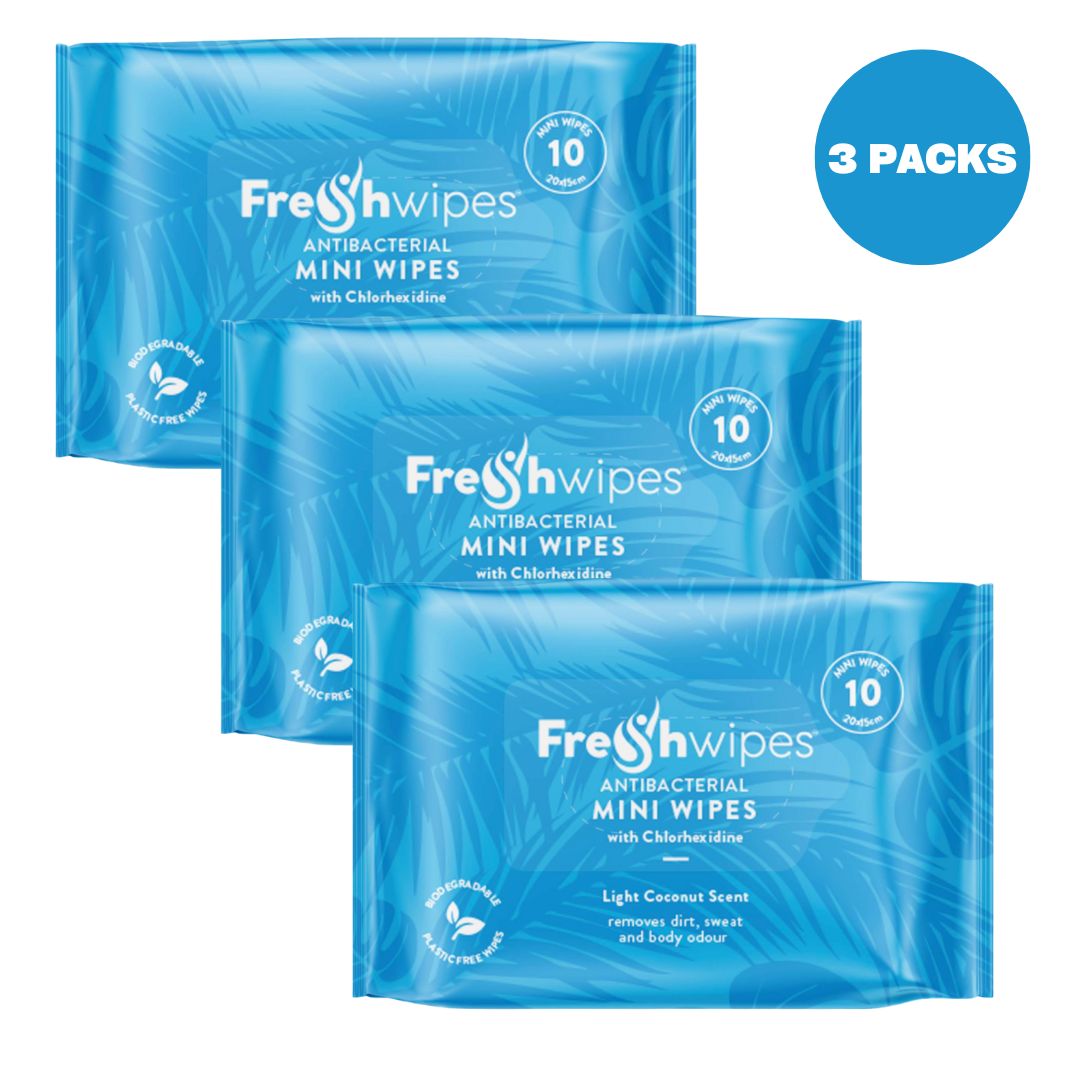 FreshWipes MINIS Antibacterial/Biodegradable Wipes - Coconut Scent