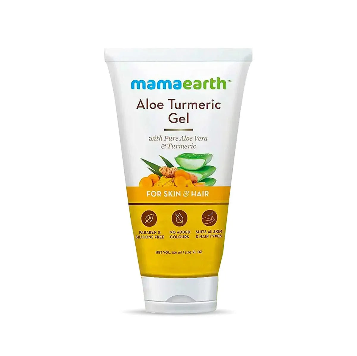 Mamaearth Aloe Turmeric Gel From 100% Pure Aloe Vera For Face,Skin & Hair