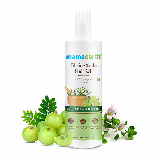 Mamaearth BhringAmla Hair Oil for Intense Hair Treatment