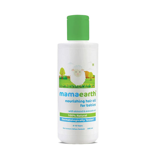 Mamaearth Nourishing Hair Oil for Babies with Almond & Avocado Oil 200 ml