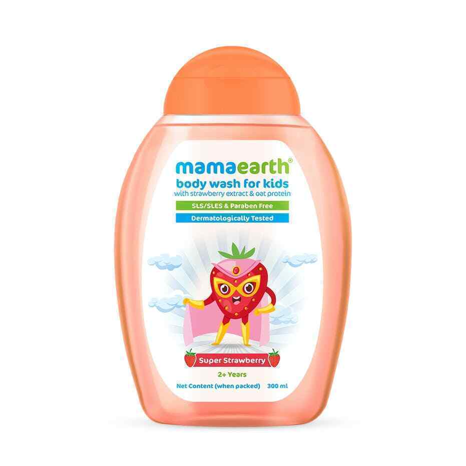 Mamaearth Super Strawberry Body Wash for kids with Strawberry 300ml