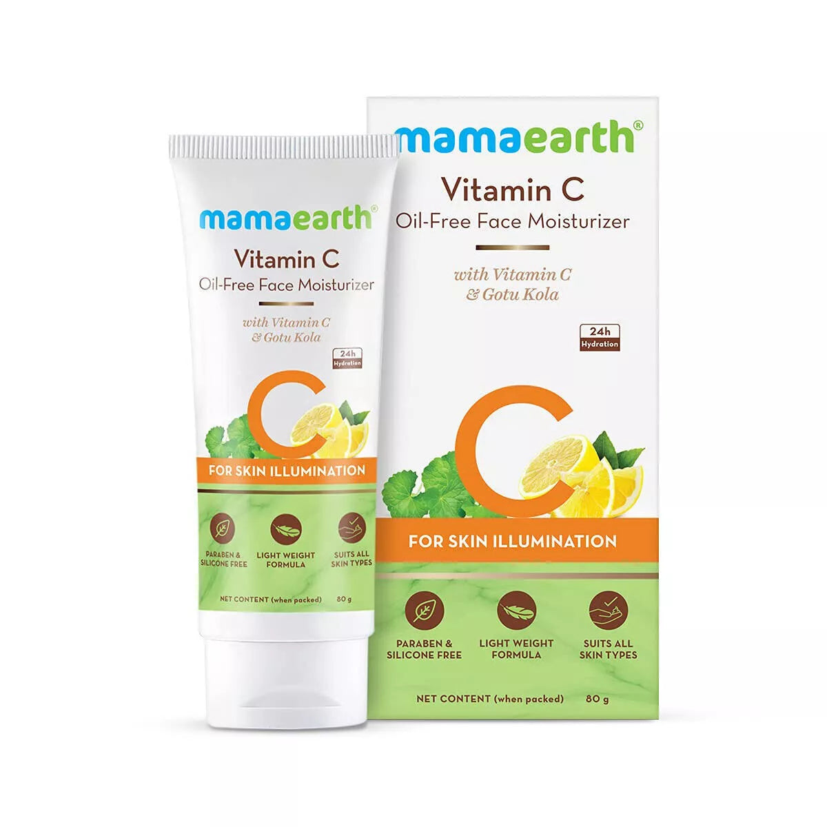 Mamaearth Vitamin C Oil-Free Face Moisturizer For Skin Illumination - 80 ml