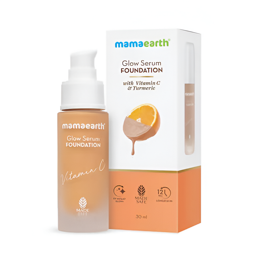 Mamaearth Glow Serum Foundation-Sand Glow