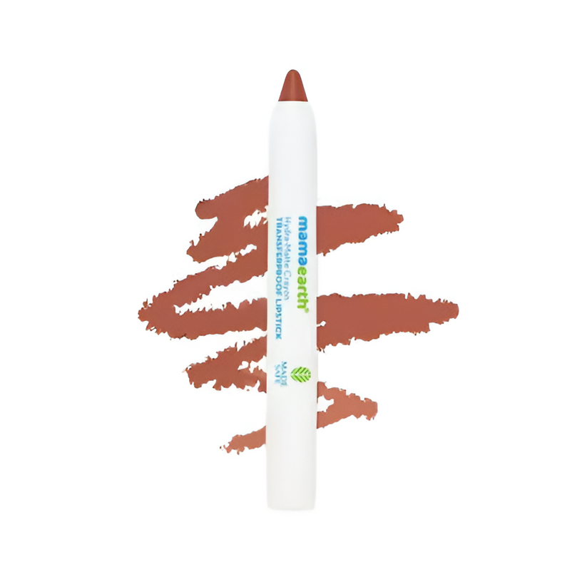 Mamaearth Hydra-Matte Crayon Transferproof Lipstick Cappuccino Brown