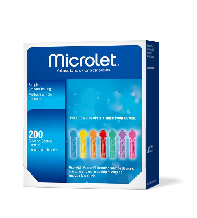 Microlet Coloured Lancets 