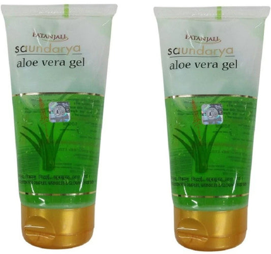 PATANJALI SAUNDARYA ALOE VERA FACE GEL 60ml, PACK OF 2