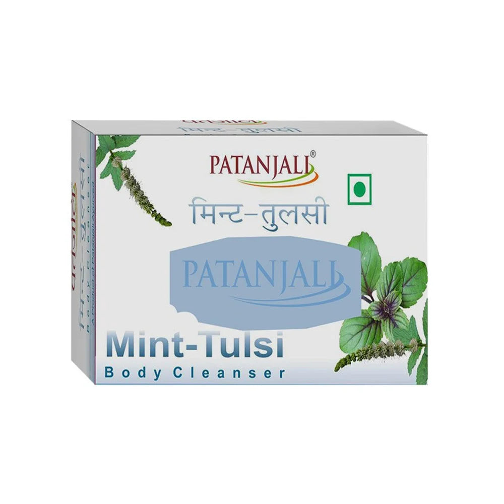 Patanjali ORIGINAL Mint-Tulsi Body Cleanser (Soap), 75 gm