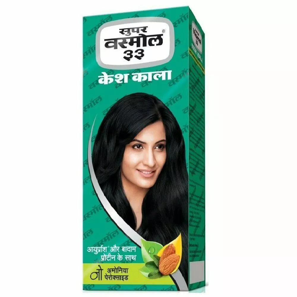 Super Vasmol 33 Kesh Kala Hair Oil With Almond Protein Neem Extract 100 ml