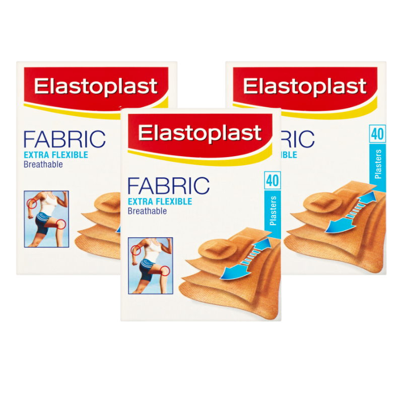 Elastoplast Extra Flexible Fabric Plasters - 40 Strips