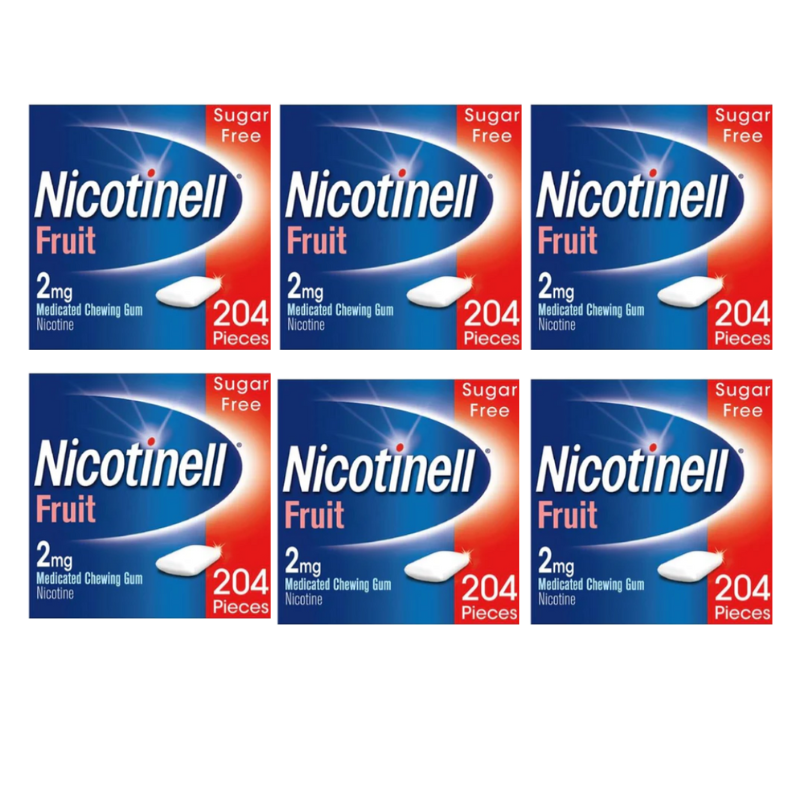 Nicotinell Fruit 2mg Gum - 204 Pieces