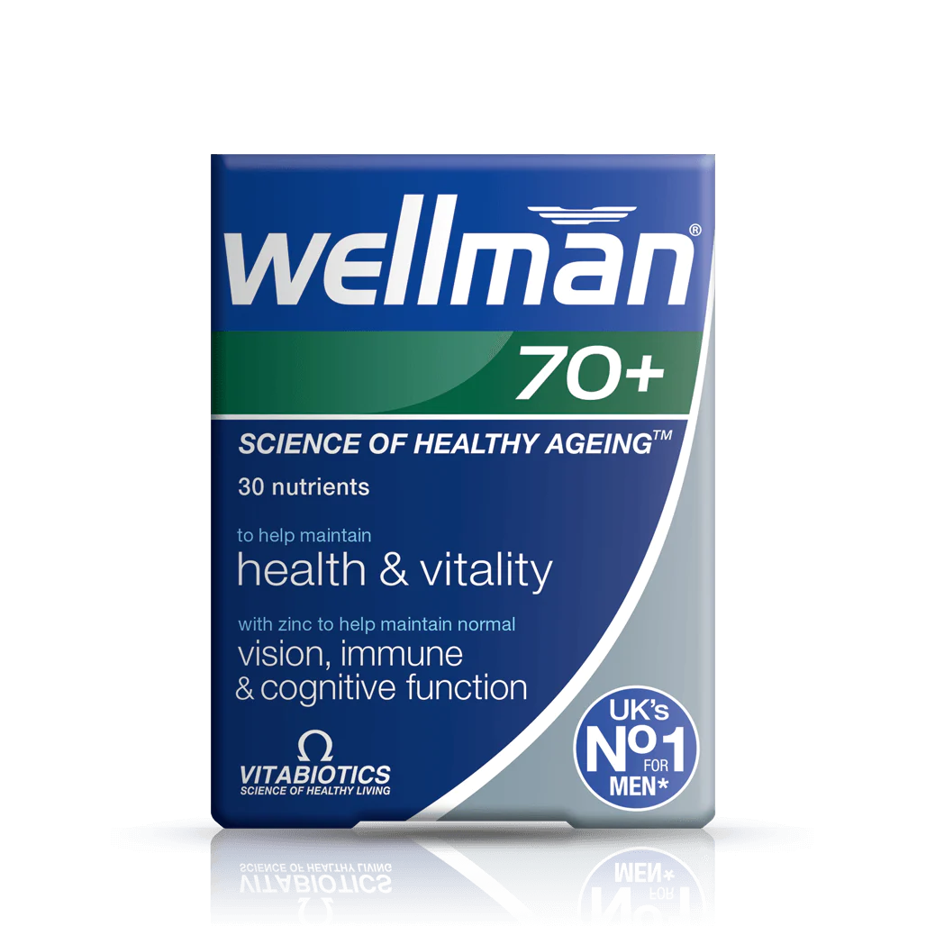 Vitabiotics Wellman Health & Vitality 70+ – 30 Tablets