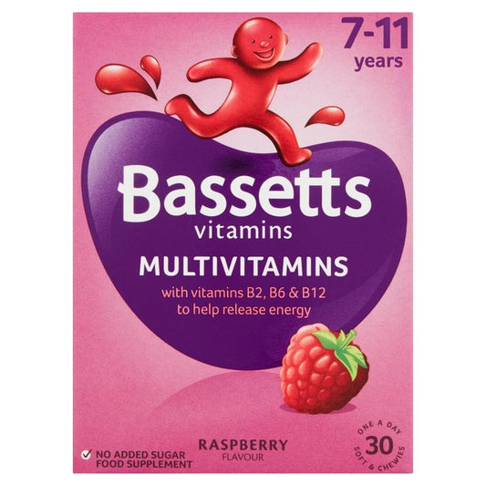 Bassetts Vitamins Multivitamin one a day raspberry 7-11yrs